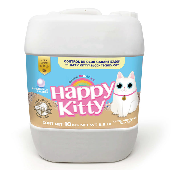 HAPPY KITTY® ARENA PARA GATO CON AROMA A LAVANDA - 10 KILOS